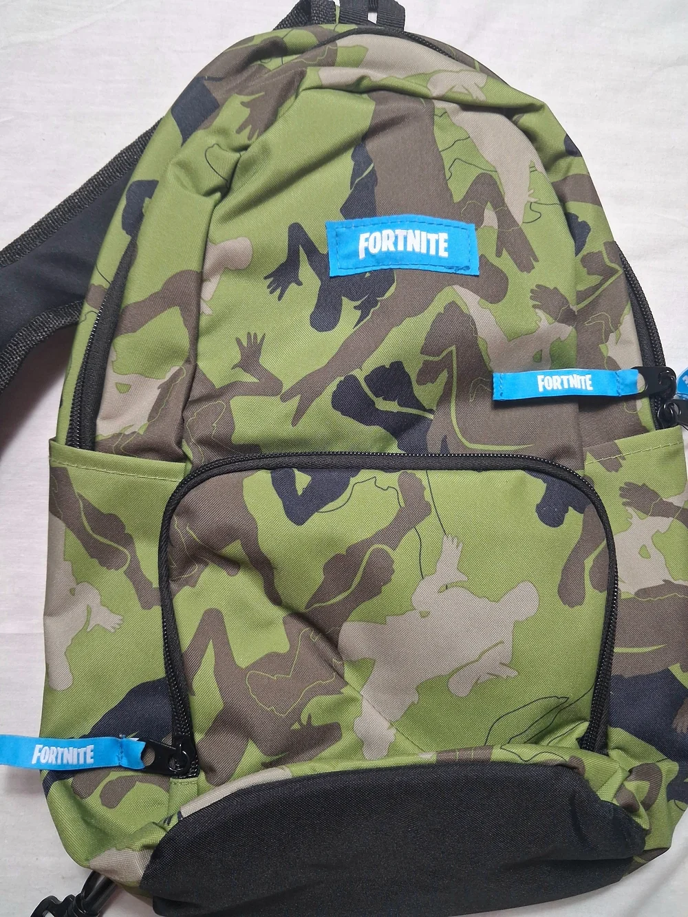 Fortnite Small Camo Sling Backpack School Bag Camouflage Green Brown NEW